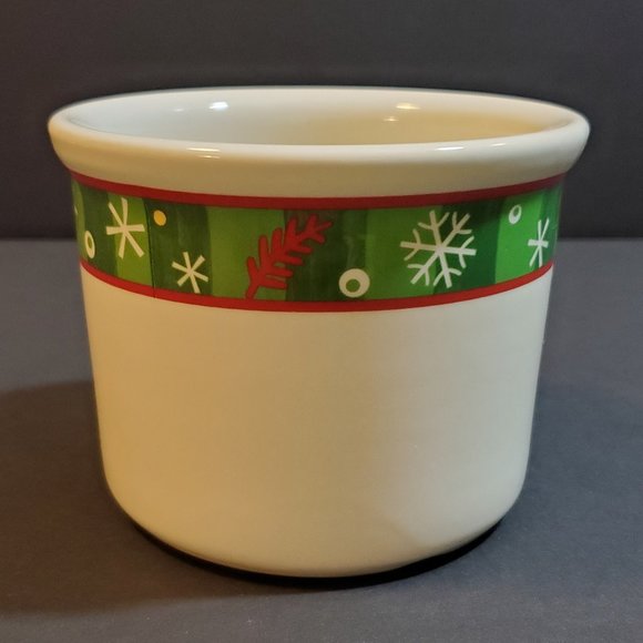 Longaberger Holiday 1 Pint Salt Crock with Lid - Picture 6 of 9